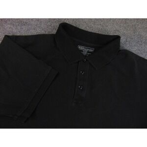 5.11 Shirt Mens XL Dark Black Polo KNit